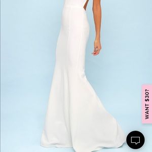Heaven and Earth White Maxi Dress Lulus